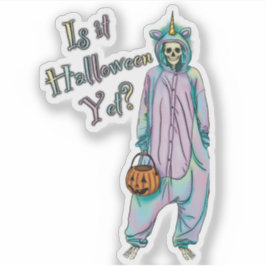 Adesivo Vinheta De Halloween, Ainda É Halloween?