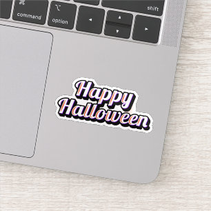 Adesivo Vinheta de halloween feliz