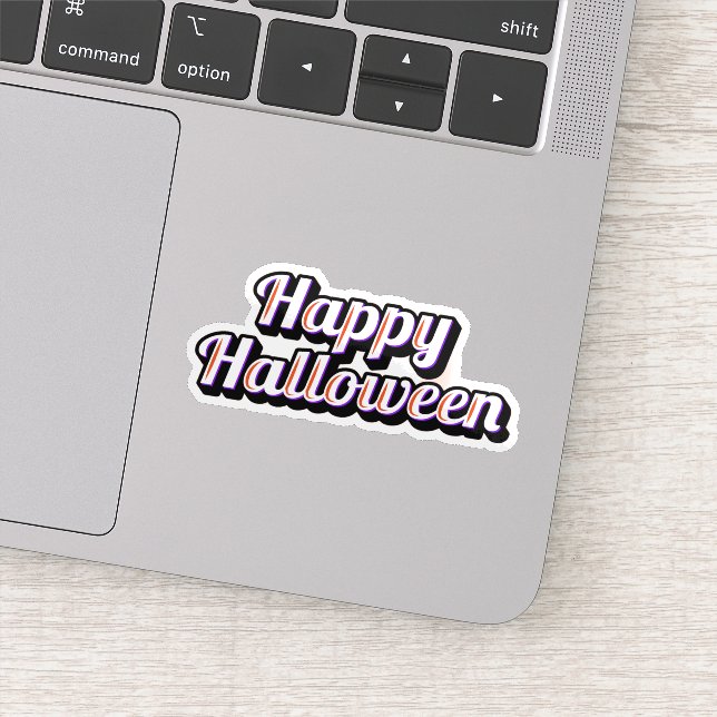 Adesivo Vinheta de halloween feliz (Detalhe)