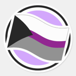 Adesivo Vinheta de Ícone de Definição de Pop Demisexual