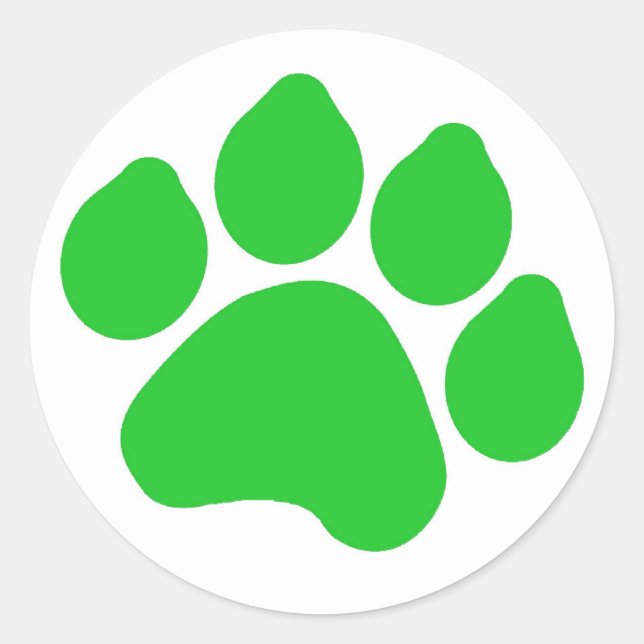 Adesivo Vinheta de impressão verde (Frente)