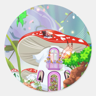 Adesivo Vinheta de jardim de fadas