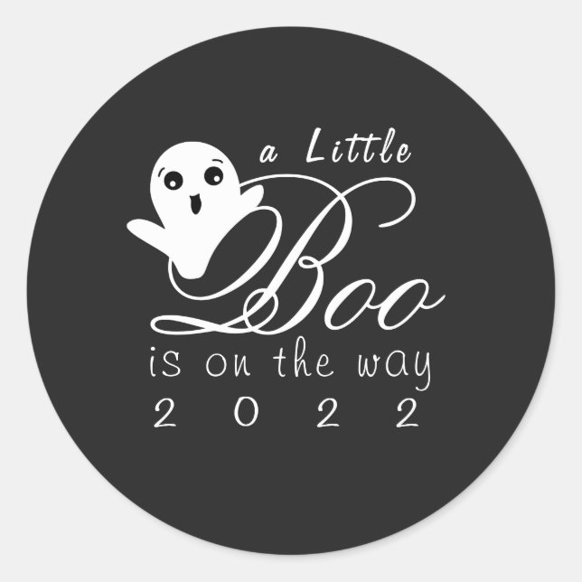 Adesivo Vinheta de lançamento do bebê do Halloween (Frente)