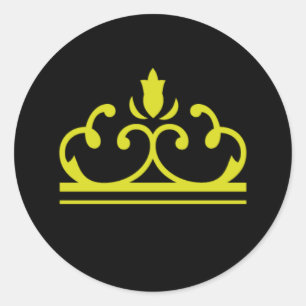 Adesivo Vinheta de Leite Dourada amarela