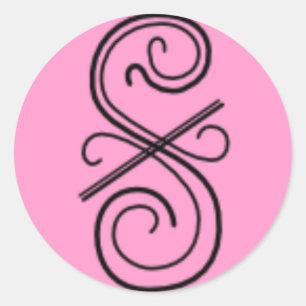 Adesivo Vinheta de Linha Curva