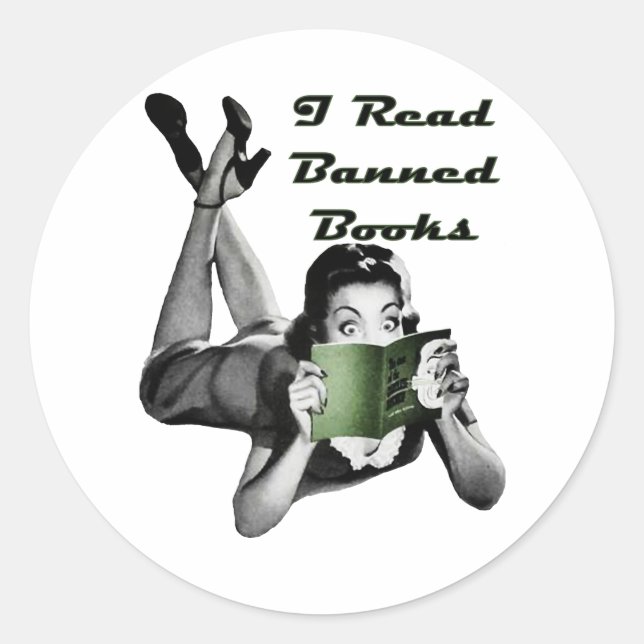 Adesivo Vinheta de Livros Banidos (Frente)