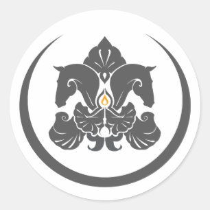 Adesivo Vinheta de logotipo grande