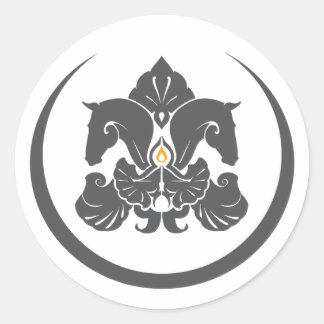 Adesivo Vinheta de logotipo grande