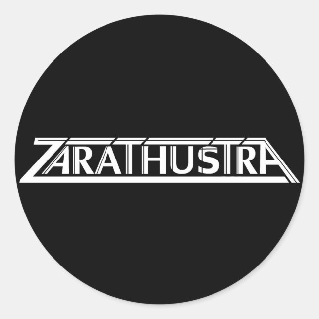 Adesivo Vinheta de logotipo grande Zarathustra (Frente)