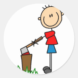 Adesivo Vinheta de madeira