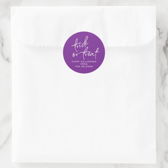 Adesivo vinheta de mala para o Dia das Bruxas (Bolsa)