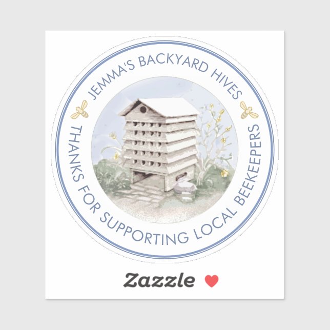 Adesivo Vinheta de mel para vitrines ou para veículos auto (Folha)