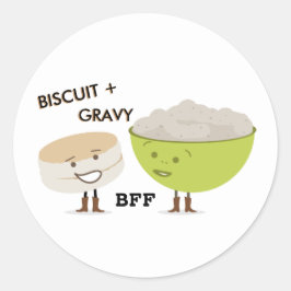 Adesivo Vinheta de melhores amigos Biscuit & Gravy