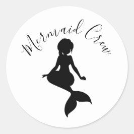 Adesivo Vinheta de Mermaid Crew
