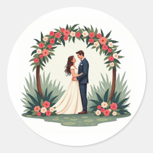 Adesivo Vinheta de Momento de Casamento Elegante
