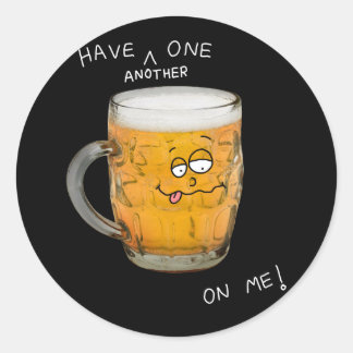 Adesivo vinheta de monstro de cerveja