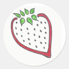 Adesivo Vinheta de morango