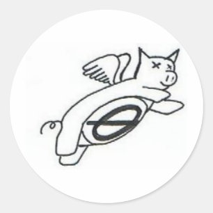 Adesivo Vinheta de mosca dos suínos