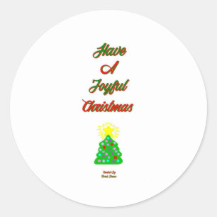 Adesivo Vinheta de Natal alegre