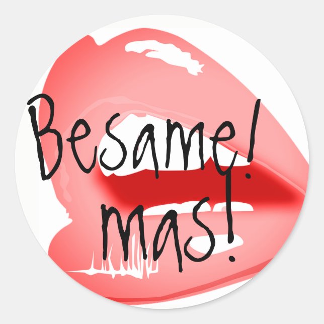 Adesivo Vinheta de Natal Besame (Frente)