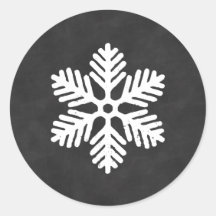 Vinheta de Natal Chalkboard Snowflake