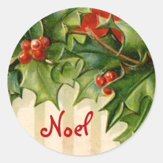 Adesivo Vinheta de Natal de Noel Vitoriana