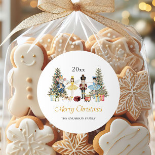 Adesivo Vinheta de Natal de Nutcracker