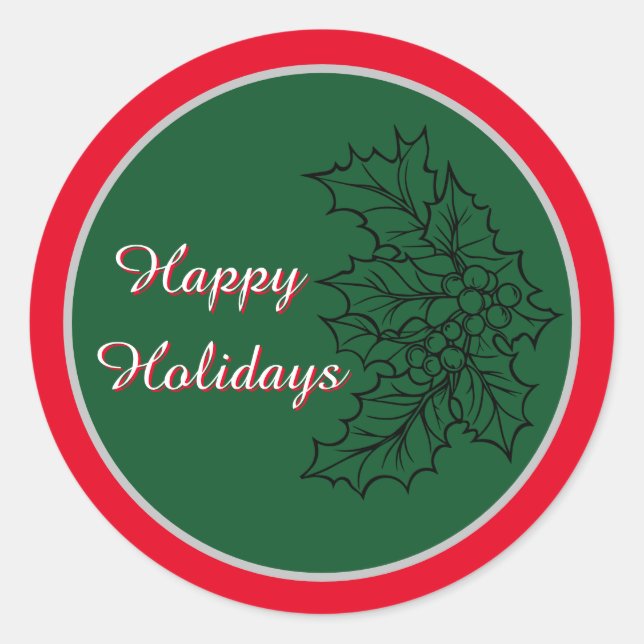 Adesivo Vinheta de Natal Festiva (Frente)