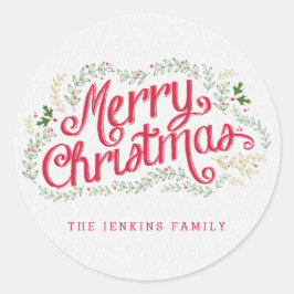 Adesivo Vinheta de Natal ou selo de envelopes