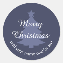 Adesivo Vinheta de Natal Personalizada Clássica Tradiciona