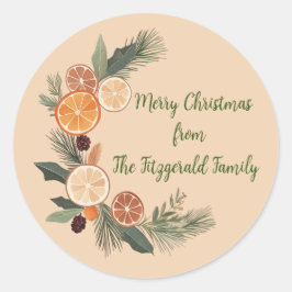 Adesivo Vinheta de Natal Personalizável