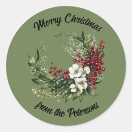 Adesivo Vinheta de Natal Personalizável