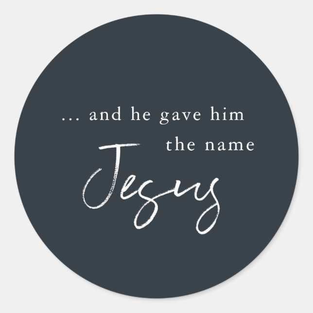 Adesivo Vinheta de Natal Religiosa (Frente)