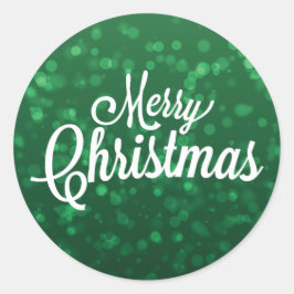 Adesivo Vinheta de Natal Verde