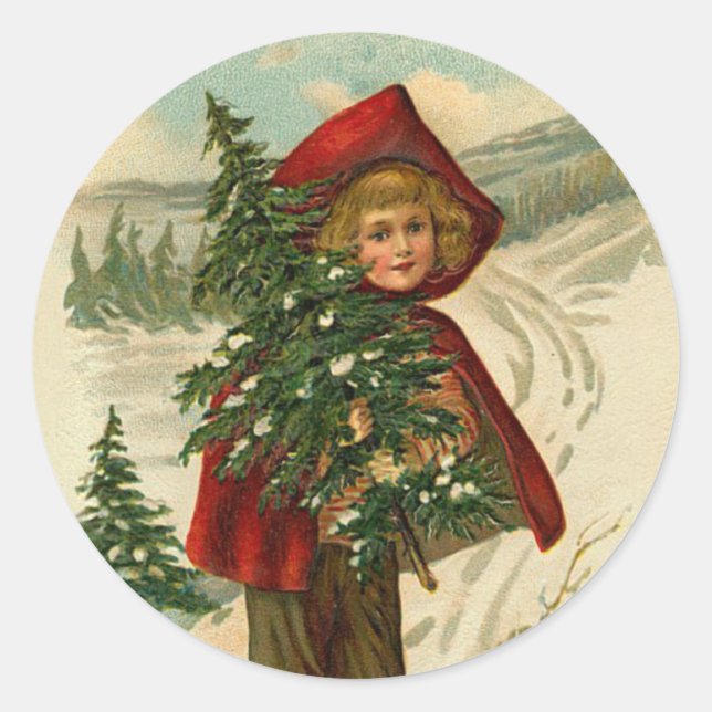 Adesivo Vinheta de Natal vitoriana (Frente)