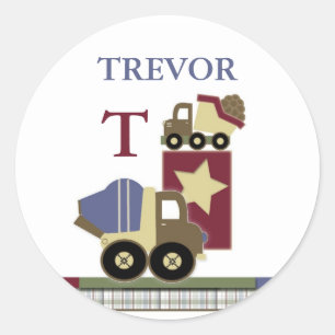 Adesivo Vinheta de Nome de Construção Personalizada