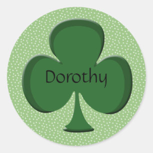 Adesivo Vinheta de nome Dorothy Shamrock / Selo
