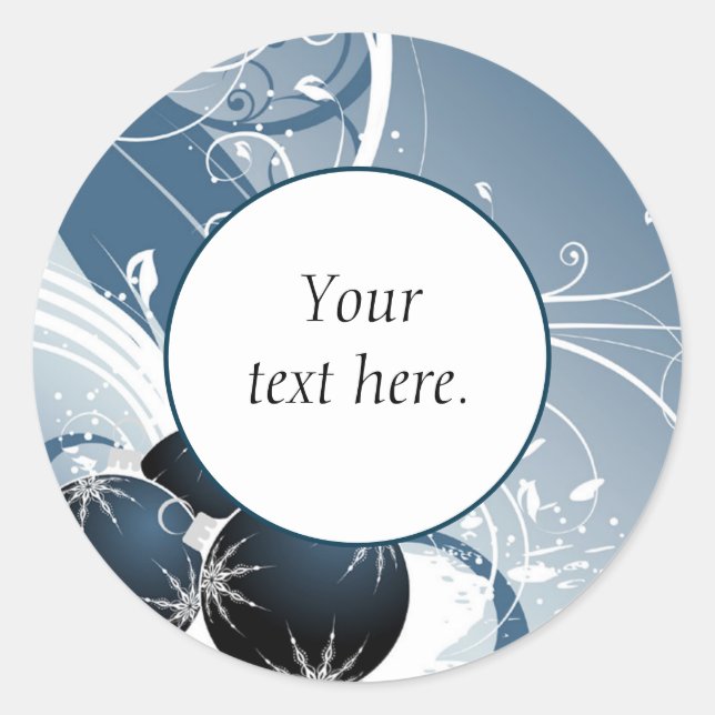 Adesivo Vinheta De Ornações De Glitter E Sparkle (Frente)