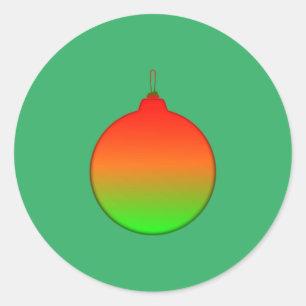 Adesivo Vinheta de Ornamento da Bola de Natal