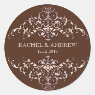 Adesivo Vinheta de Ornamentos Românticos