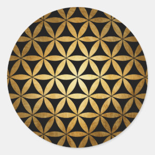 Adesivo Vinheta de Ouro Mandala