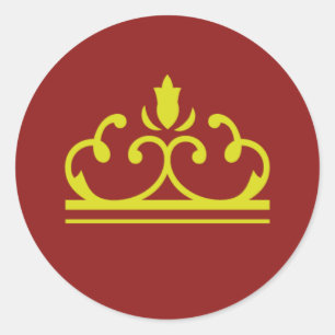 Adesivo Vinheta de ouro (vermelha)