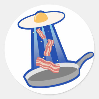 Adesivo Vinheta de Ovo-OVNI