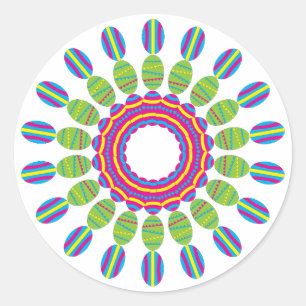 Adesivo Vinheta de Ovos de Páscoa