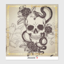 Vinheta de padrão do crânio de Halloween.