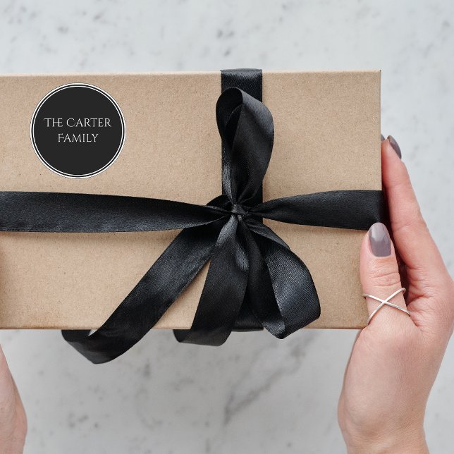 Adesivo Vinheta de Papel de carta recém-casado personaliza (Custom Stationary Sticker Newlyweds)