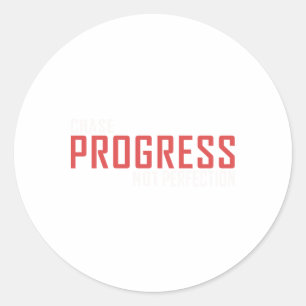 Adesivo Vinheta de Perfeição de Progresso de Chase Não