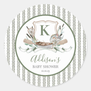 Adesivo Vinheta de pesca, vinheta de aniversário de peixe