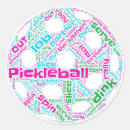Adesivo Vinheta de picleball