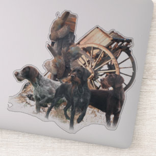 Adesivo Vinheta de ponteiro com cabeleireiro alemão